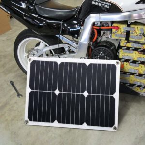 Solar trickle charger for battery